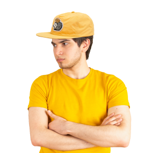 Rubberband Sovereign Yellow “Lil Guy” Hedgehog Cap